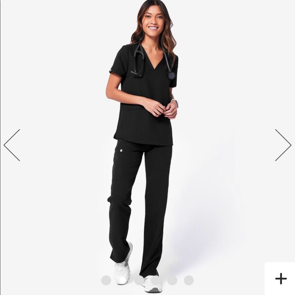 FIGS Black Kade scrub pants